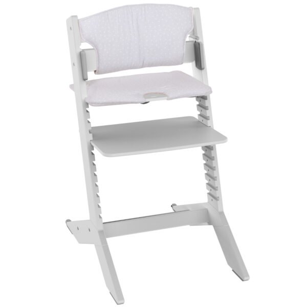 Chaise haute évolutive bébé Geuther Nala grise avec coussin
