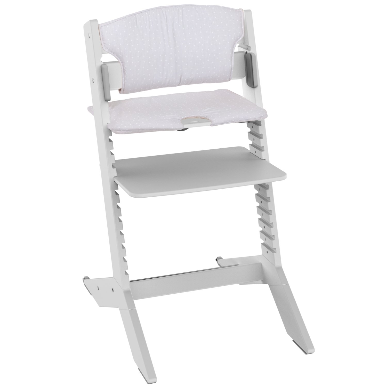 Chaise haute évolutive bébé Geuther Nala grise avec coussin