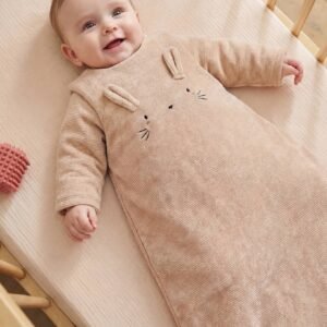 Gigoteuse bébé velours côtelé beige Vertbaudet