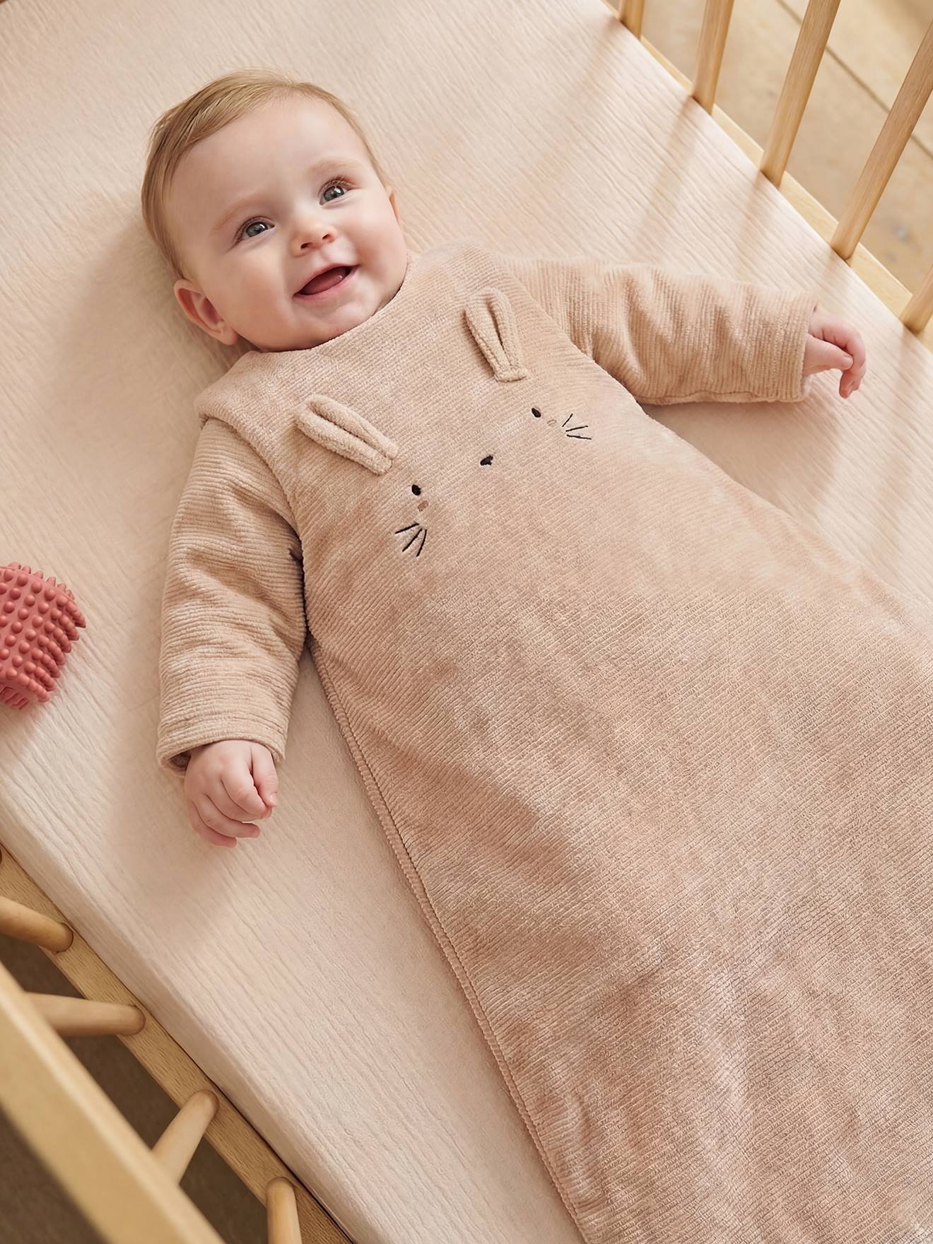Gigoteuse bébé velours côtelé beige Vertbaudet