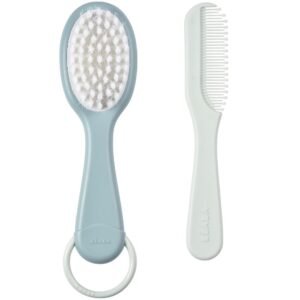 Peigne et brosse bébé Béaba Green Blue