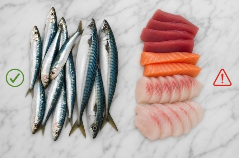 Comparatif poissons enceinte : sardines et maquereau sur glace autorisés, sashimi de thon et saumon cru à éviter