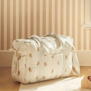 Sac à langer Colina gaze de coton teddy Vertbaudet
