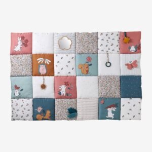 Grand tapis d'éveil rétro flower Vertbaudet