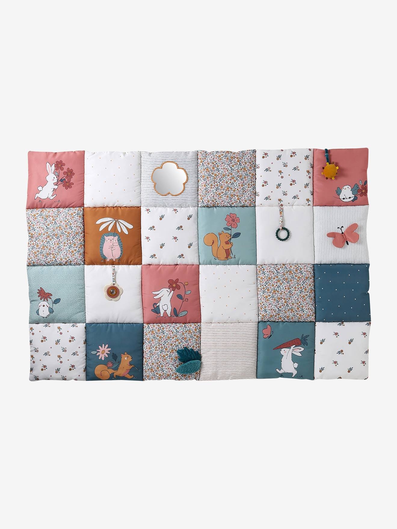 Grand tapis d'éveil rétro flower Vertbaudet