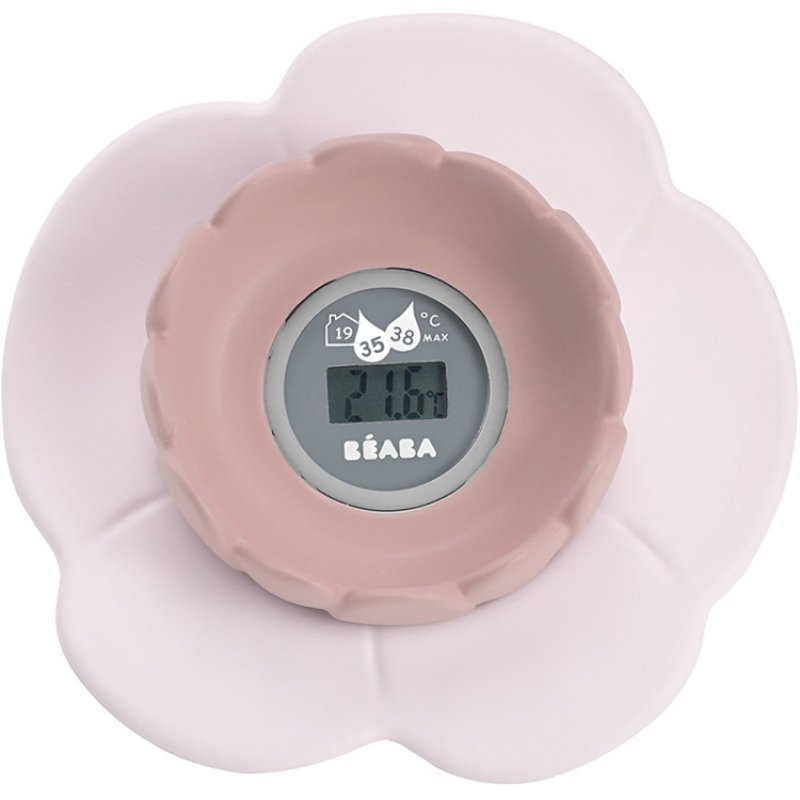 Thermomètre de bain Béaba Lotus old pink