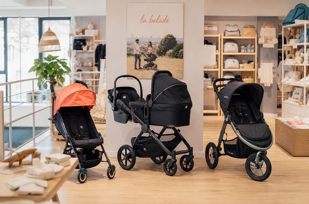 Comment choisir sa poussette : comparatif de trois types vus de dessus