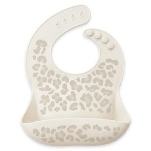 bavoir-elhee-graouu-sand Bavoir silicone avec récupérateur Elhée coloris Graouu Sand