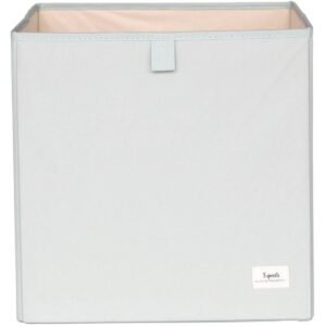 Cube de rangement en tissu recyclé vert d'eau pour ranger les jouets de bébé