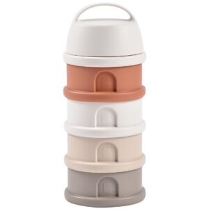Boîte doseuse de lait Béaba, Cotton White Terracotta