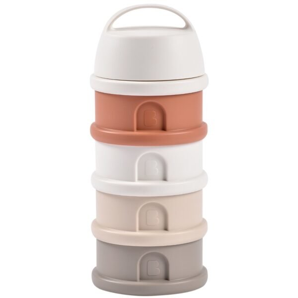 Boîte doseuse de lait Béaba, Cotton White Terracotta