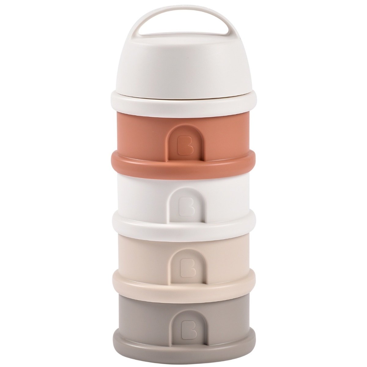 Boîte doseuse de lait Béaba, Cotton White Terracotta