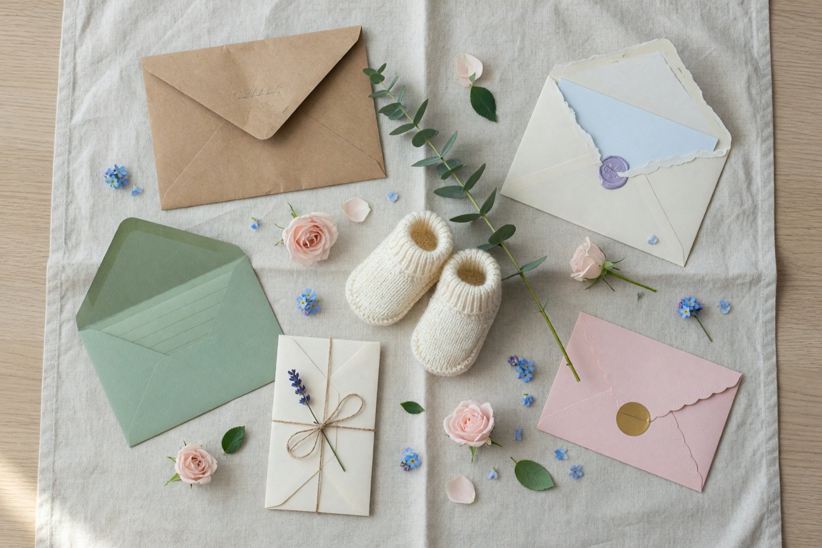 Enveloppes de faire-part et chaussons de bébé : cagnotte naissance fiscalité, tout dépend du montant de chaque don