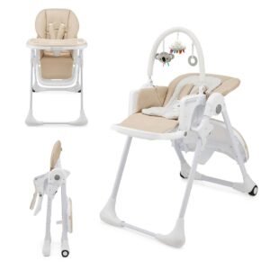 Chaise haute bébé TUMMIE 2 en 1 Kinderkraft, beige