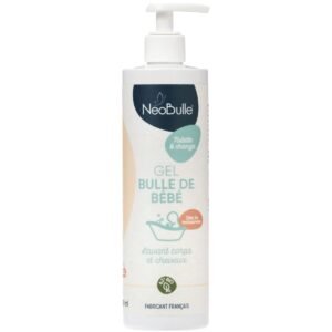 Gel lavant bio corps et cheveux Bulle de Bébé NéoBulle, flacon pompe 400ml