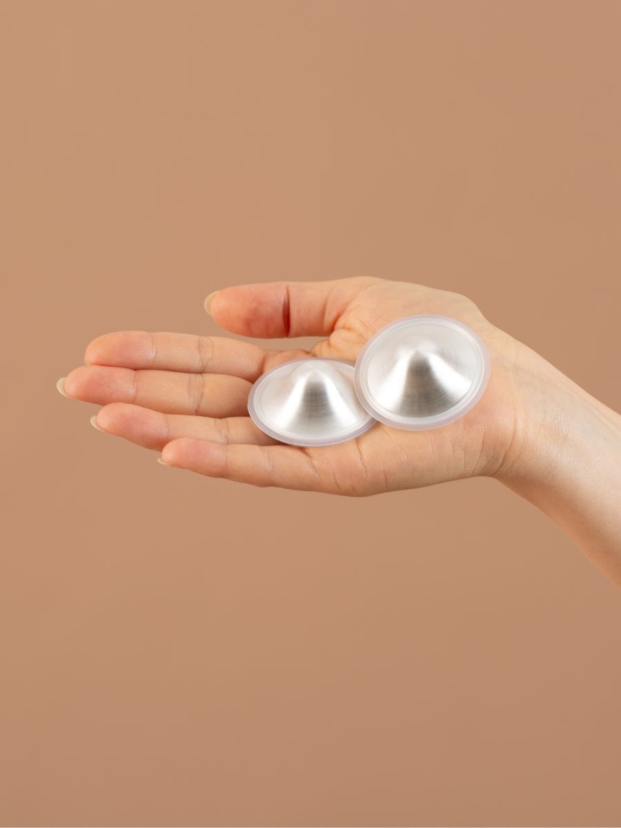 Coupelles allaitement argent MammaBump pour mamelons sensibles
