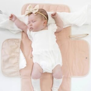 Matelas à langer portable Mini Maven Toddlekind, rose
