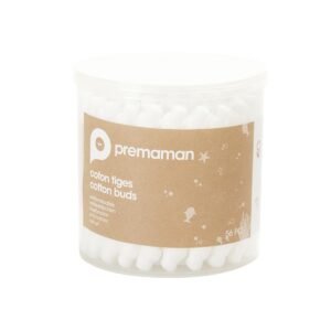 Coton tiges bout poire pour bébé, boîte de 56 pièces Prémaman
