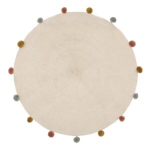 Tapis Rond à Pompons Arlequin : 3 Raisons Indispensables