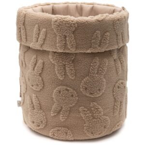 Panier de rangement Jollein Miffy Jacquard Teddy Biscuit, 35x30cm