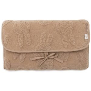 Tapis à langer nomade Miffy jacquard Teddy biscuit Jollein, marron