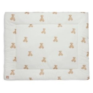 Tapis de parc Jollein blanc et marron clair pour bébé