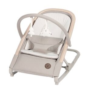 Transat bébé avec fonction balancelle Kori Eco Maxi-Cosi, beige classique