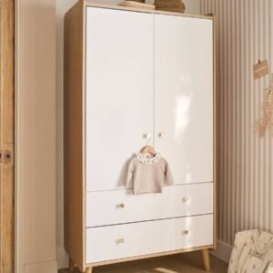 Armoire 2 portes Moonlight blanche Vertbaudet