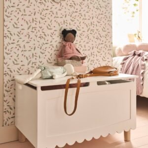 vb-coffreligneferston Coffre à jouets Ligne Feston blanc Vertbaudet