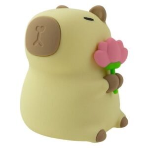 Veilleuse LED en forme de kapibara Mary's, beige et marron, pour chambre de bébé
