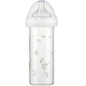 Biberon en verre anti-colique Gypsophile 240 ml Le Biberon Français Biberon en verre anti-colique Gypsophile 240 ml Le Biberon Français