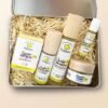 Coffret Merveilles Pototam ouvert, avec savon surgras, huile pour le siège, huile douceur, roll-on Premières Quenottes et baume visage Coffret Merveilles Pototam ouvert, avec savon surgras, huile pour le siège, huile douceur, roll-on Premières Quenottes et baume visage