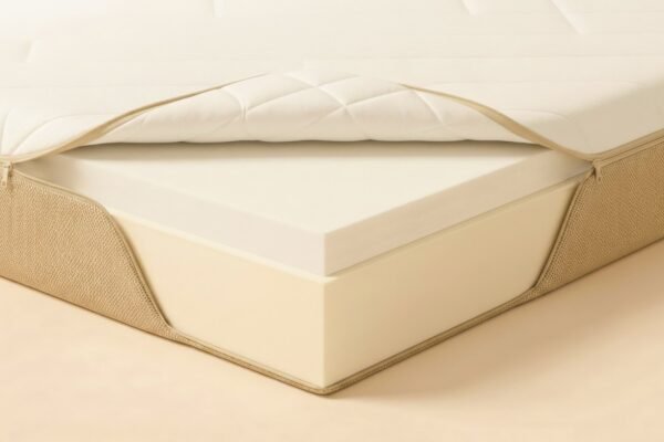 Matelas Léto Prémium 60x120, housse ouverte sur la mousse Matelas Léto Prémium 60x120, housse ouverte sur la mousse