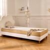 Matelas enfant 90x190 Perséphone Premium posé sur un lit dans une chambre Matelas enfant 90x190 Perséphone Premium posé sur un lit dans une chambre