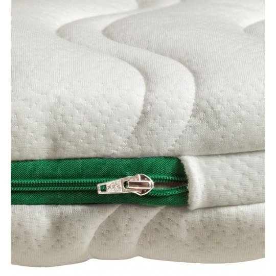 Fermeture éclair verte de la housse du matelas Kadolis Aloe R Fermeture éclair verte de la housse du matelas Kadolis Aloe R