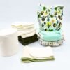 Mini pack découverte couches lavables B'bies : couches, absorbants et rouleau de voile Mini pack découverte couches lavables B'bies : couches, absorbants et rouleau de voile
