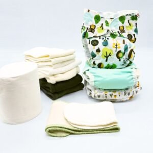 Mini pack découverte couches lavables B'bies : couches, absorbants et rouleau de voile
