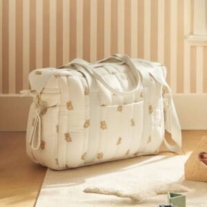 Sac à langer Colina gaze de coton teddy Vertbaudet