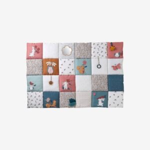 Grand tapis d'éveil rétro flower Vertbaudet
