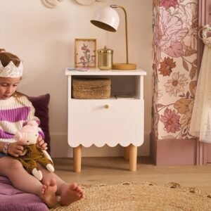 Chevet enfant Ligne Feston blanc Vertbaudet