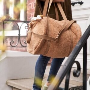 Sac à langer Baby Roll en peluche beige Vertbaudet